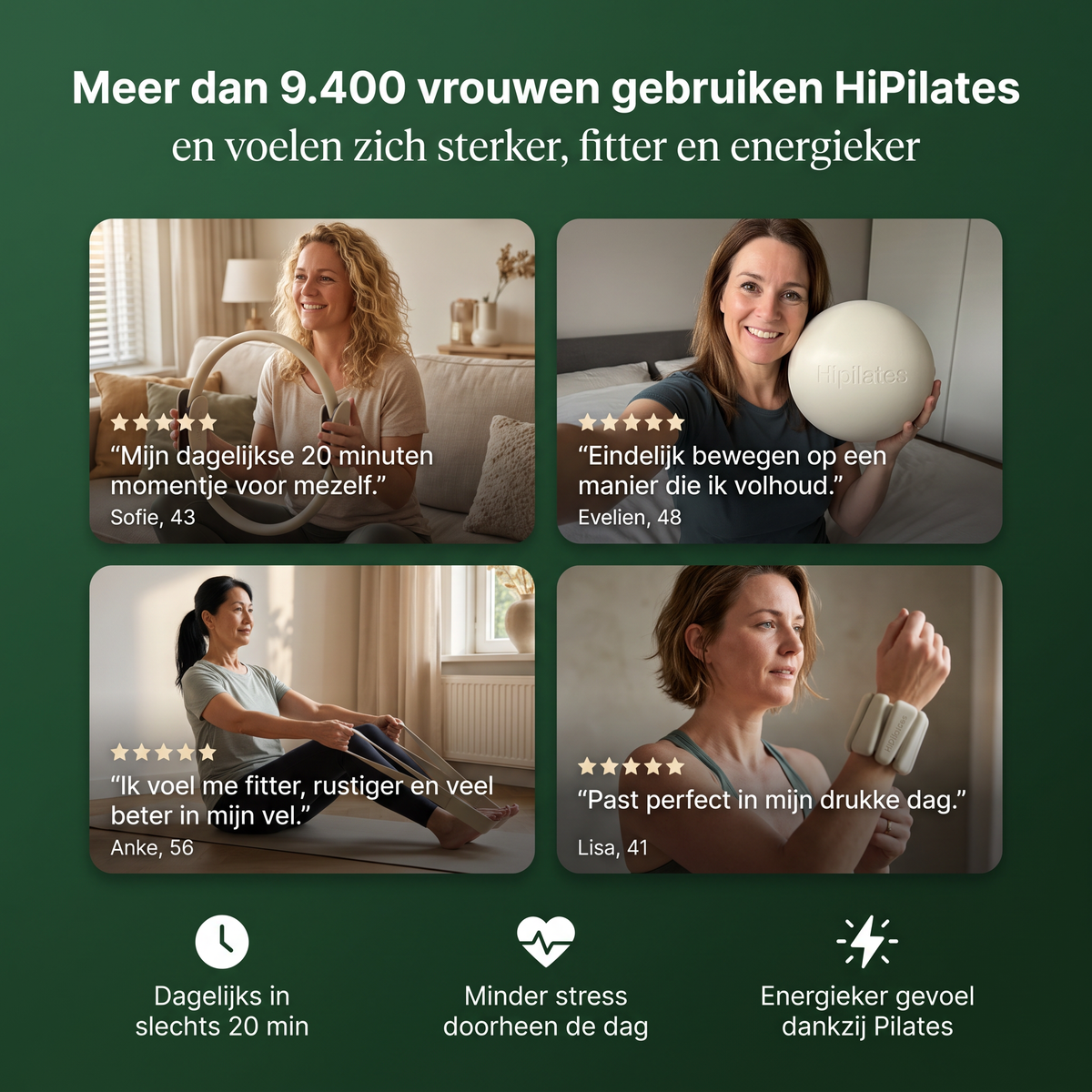 Hipilates Alles-in-1 Thuis Pilates Kit